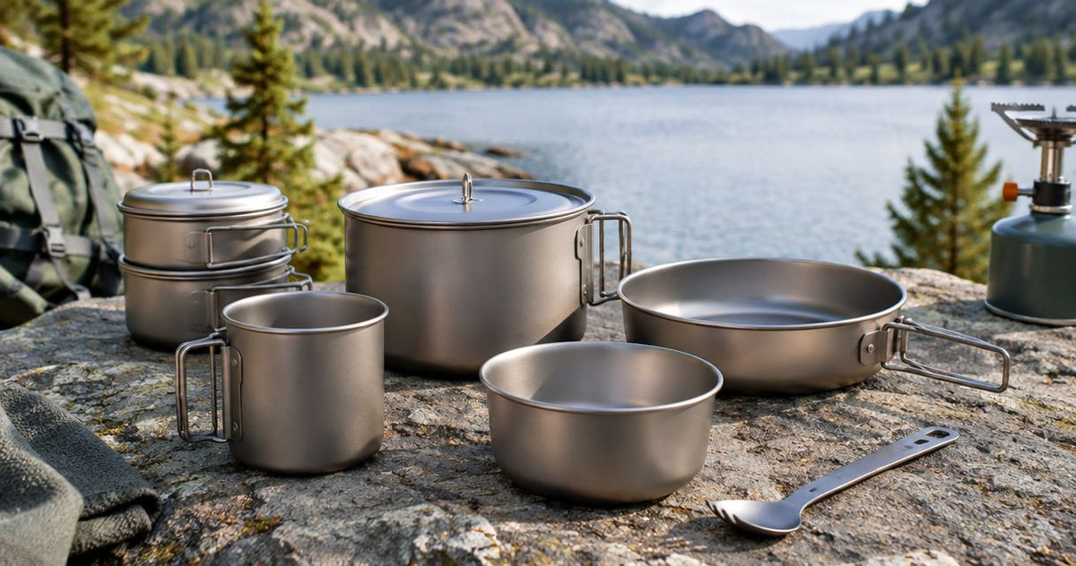 Titanium camping cookware ranked by weight in 2026 - Grayman Trading Company