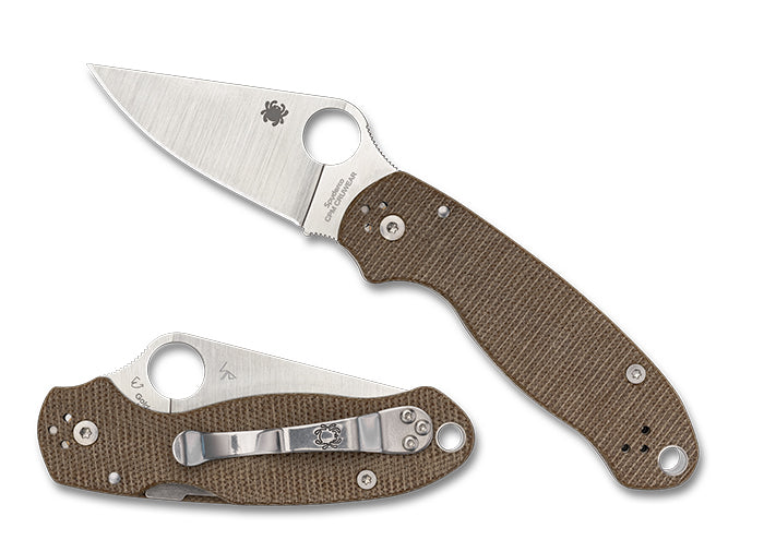 Spyderco Para 3 Canvas Micarta CPM CRU-WEAR