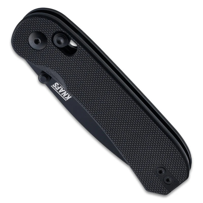 KNAFS Lander 3 Pocket Knife - Black G10 - Clutch Lock