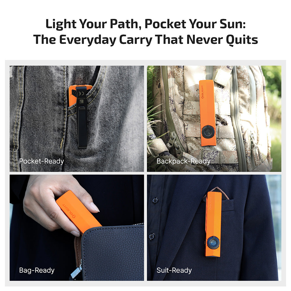 Olight ArkPro – Flat Unibody EDC Flashlight with Multi-Light Sources