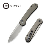 CIVIVI Button Lock Elementum Pocket Knife Micarta Handle - Grayman Trading Company