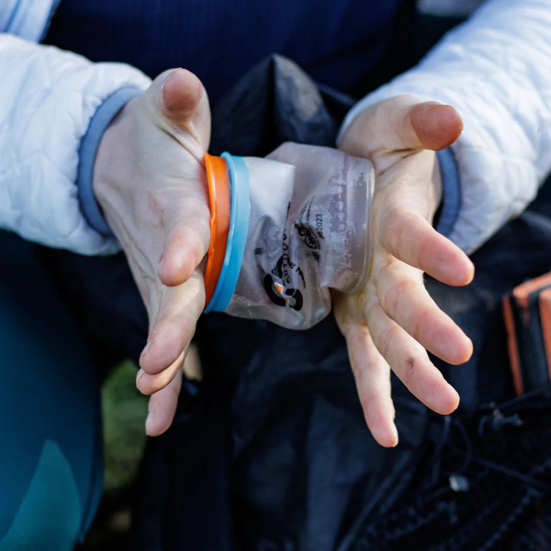 CNOC Curn Collapsible Cups, Pair (Orange and Blue) - Grayman Trading Company