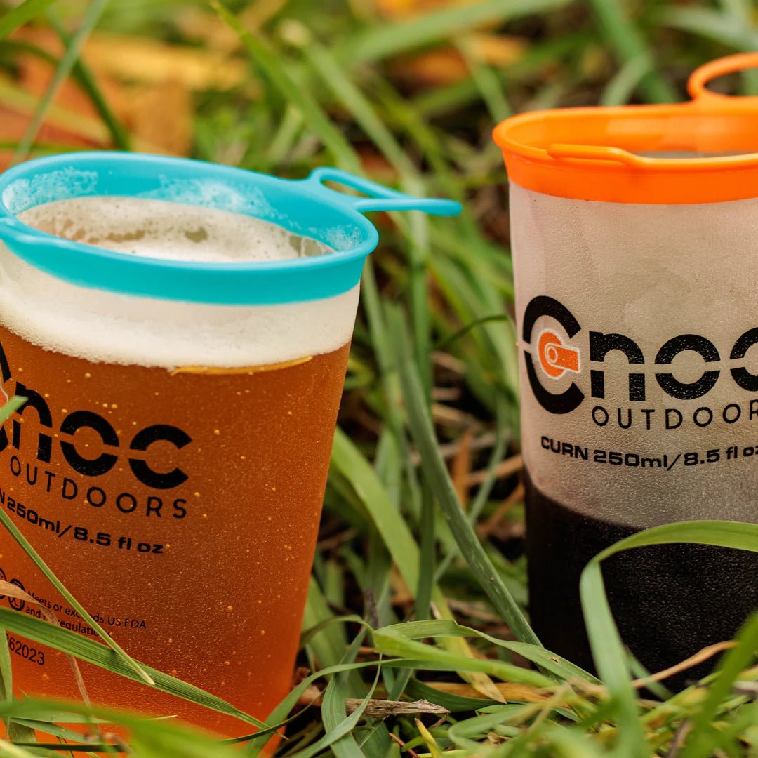 CNOC Curn Collapsible Cups, Pair (Orange and Blue) - Grayman Trading Company