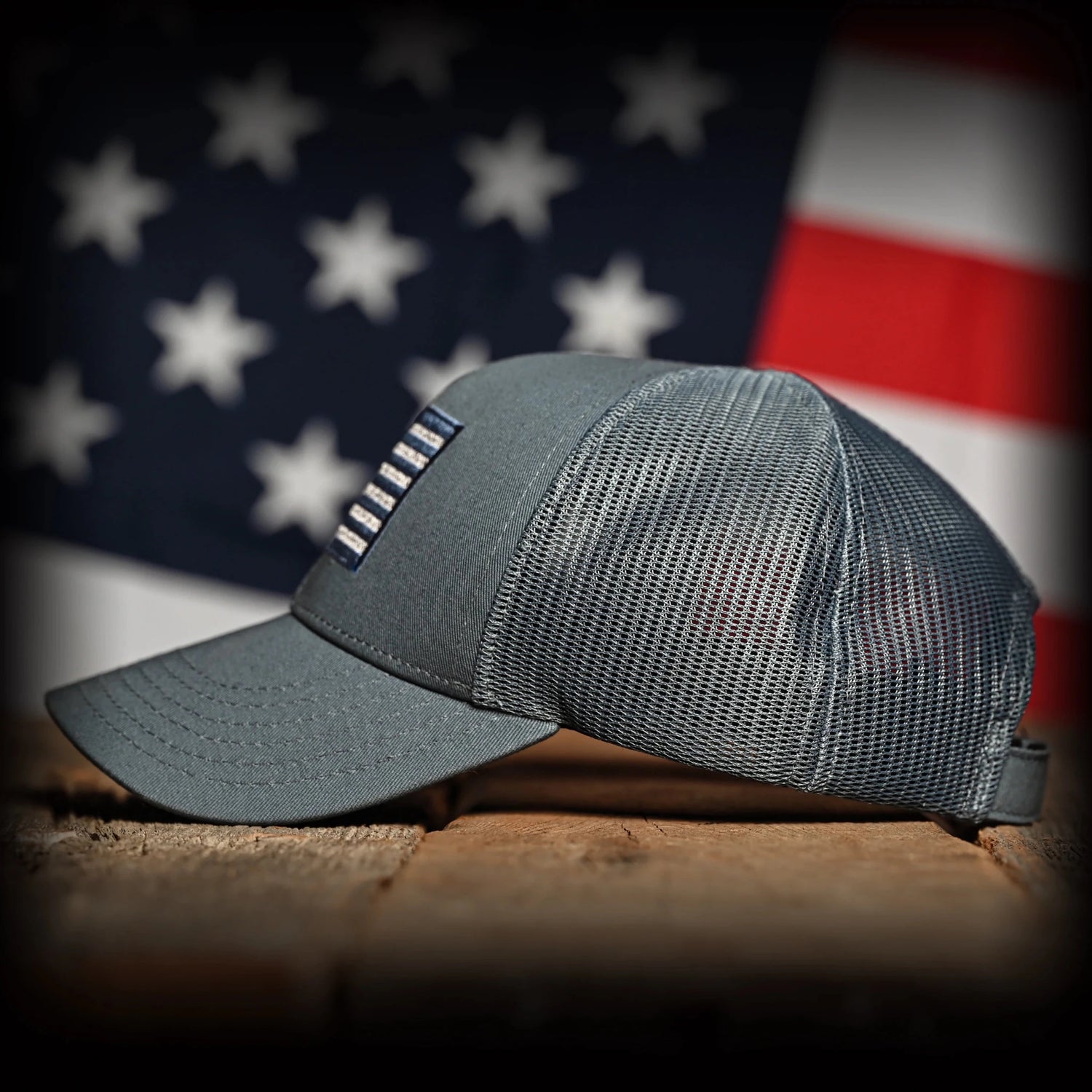 Freedom Fatigues Tonal Blue - Gray American Flag Hat - Grayman Trading Company