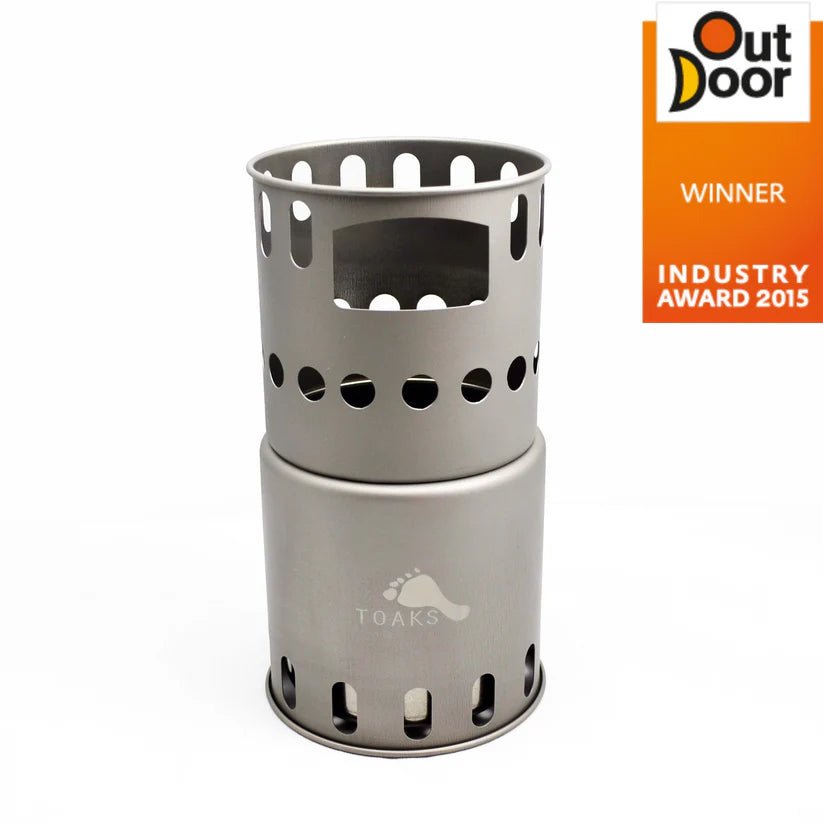 TOAKS Titanium Backpacking Wood Burning Stove - Grayman Trading Company