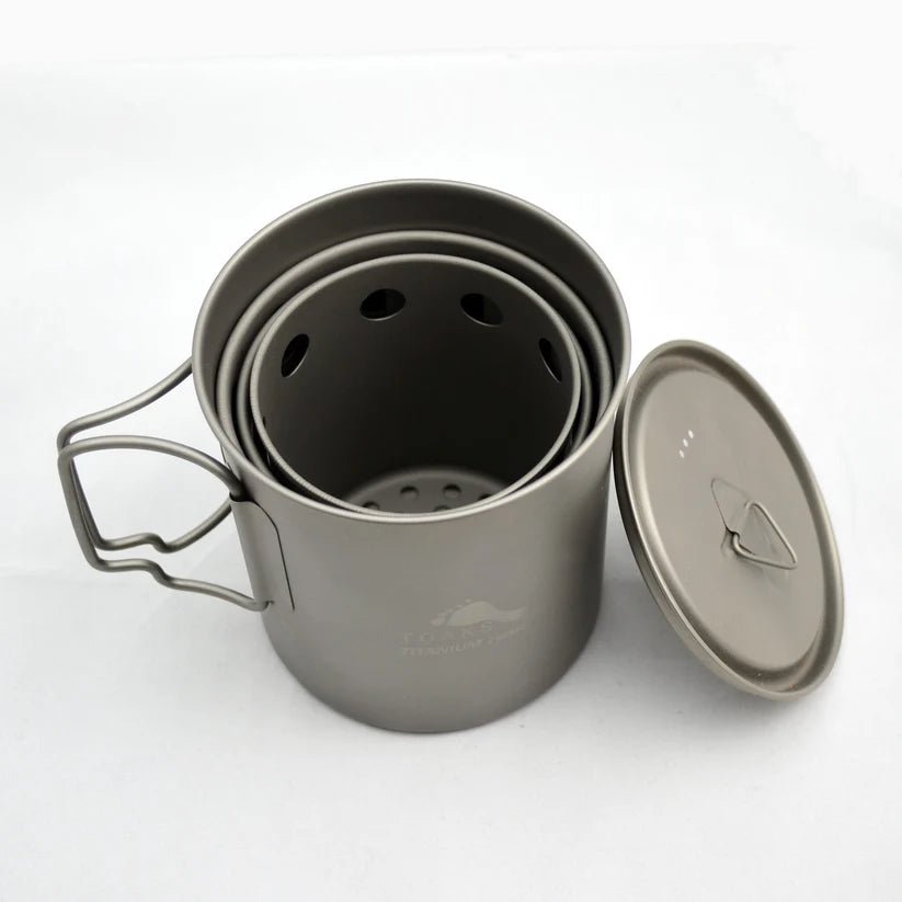 TOAKS Titanium Backpacking Wood Burning Stove (small) - Grayman Trading Company