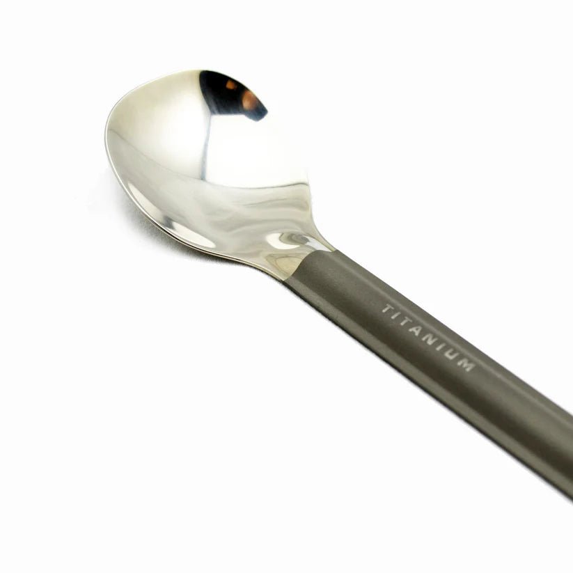Toaks Titanium Long Handle Spoon with Polished Bowl - Grayman Trading Company