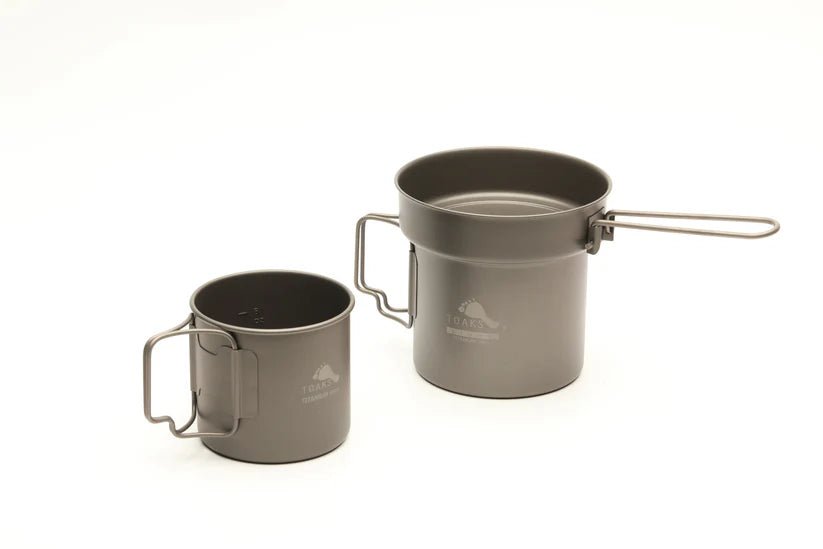 TOAKS Titanium Pan/Pot/Mug Combo Set (3 pcs) - Grayman Trading Company