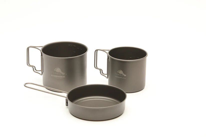 TOAKS Titanium Pan/Pot/Mug Combo Set (3 pcs) - Grayman Trading Company