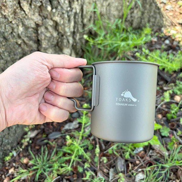 Toaks Ultralight Titanium 450ml Cup with Lid - Grayman Trading Company