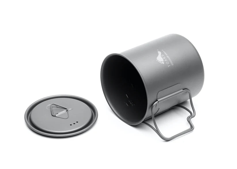 Toaks Ultralight Titanium 450ml Cup with Lid - Grayman Trading Company