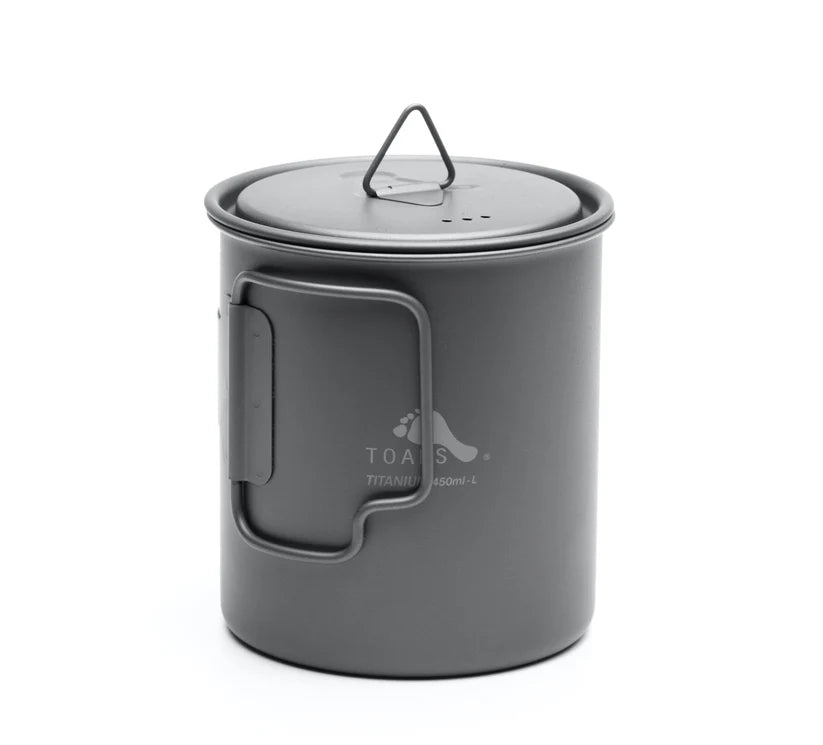 Toaks Ultralight Titanium 450ml Cup with Lid - Grayman Trading Company
