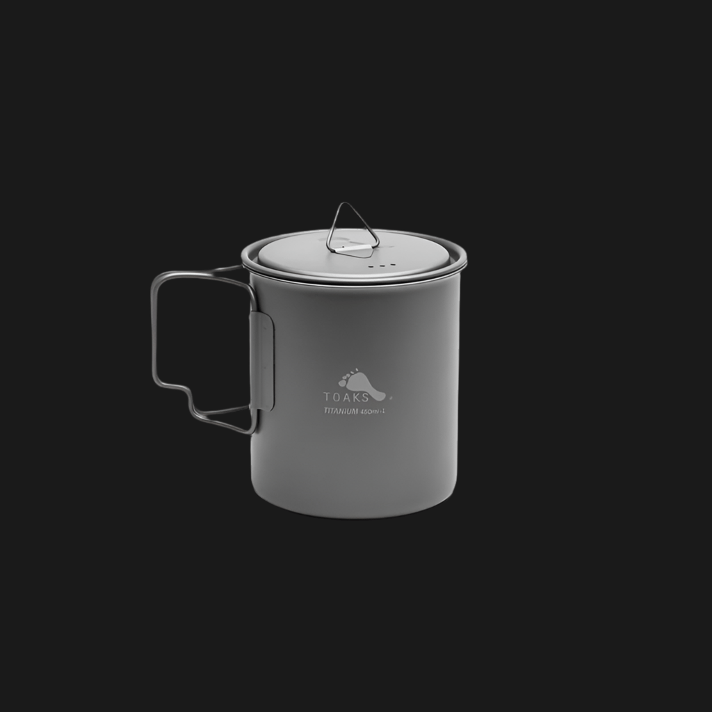 Toaks Ultralight Titanium 450ml Cup with Lid - Grayman Trading Company