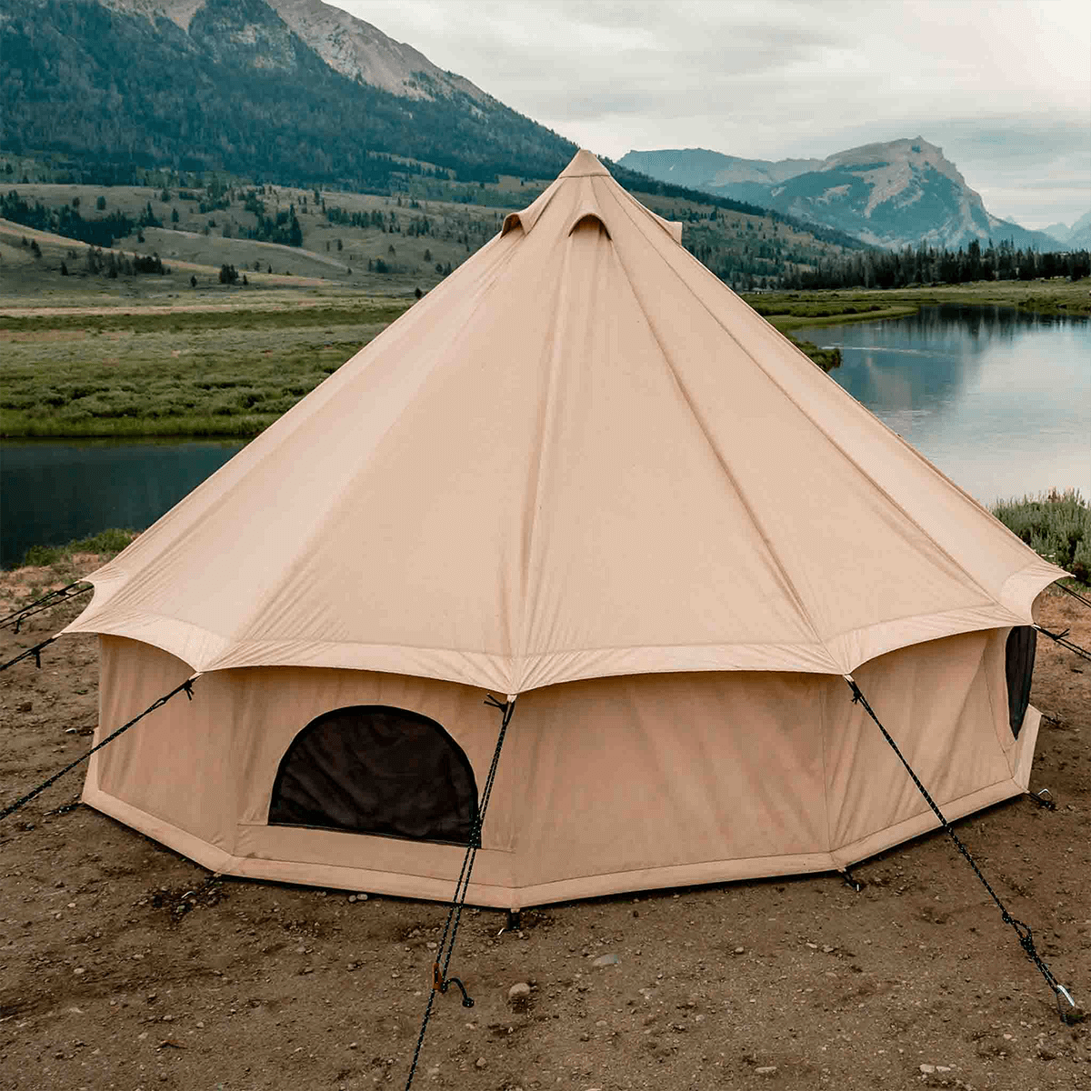 Used - 20' Regatta Bell Tent - Sandstone - Grayman Trading Company