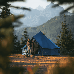 16' Regatta Bell Tent - Sapphire Blue - Grayman Trading Company