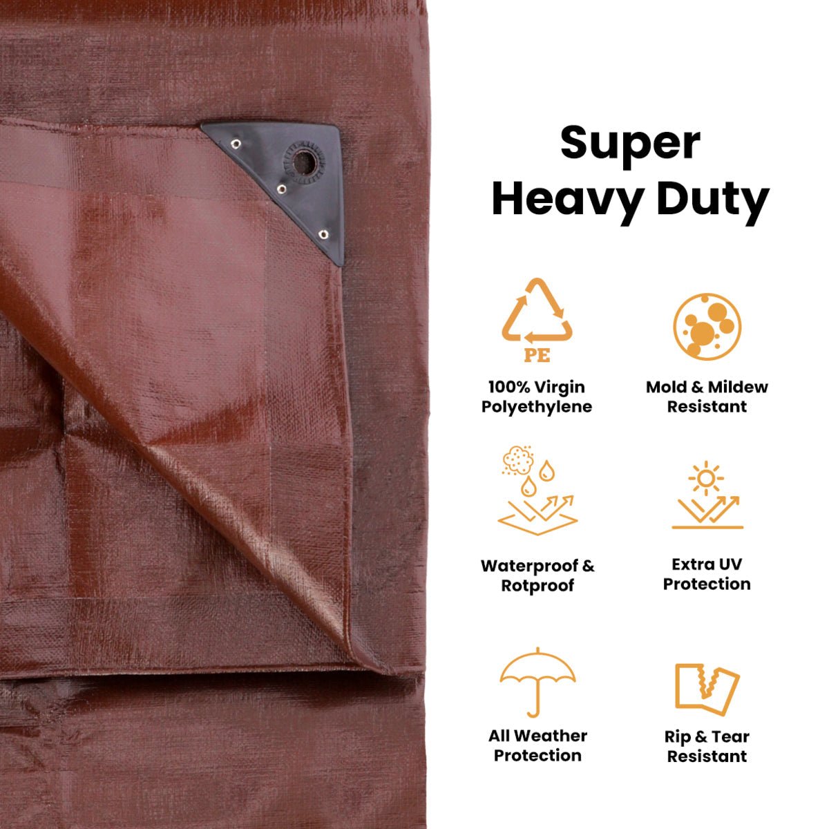 30’ x 50’ Super Heavy Duty Poly Tarp - Grayman Trading Company
