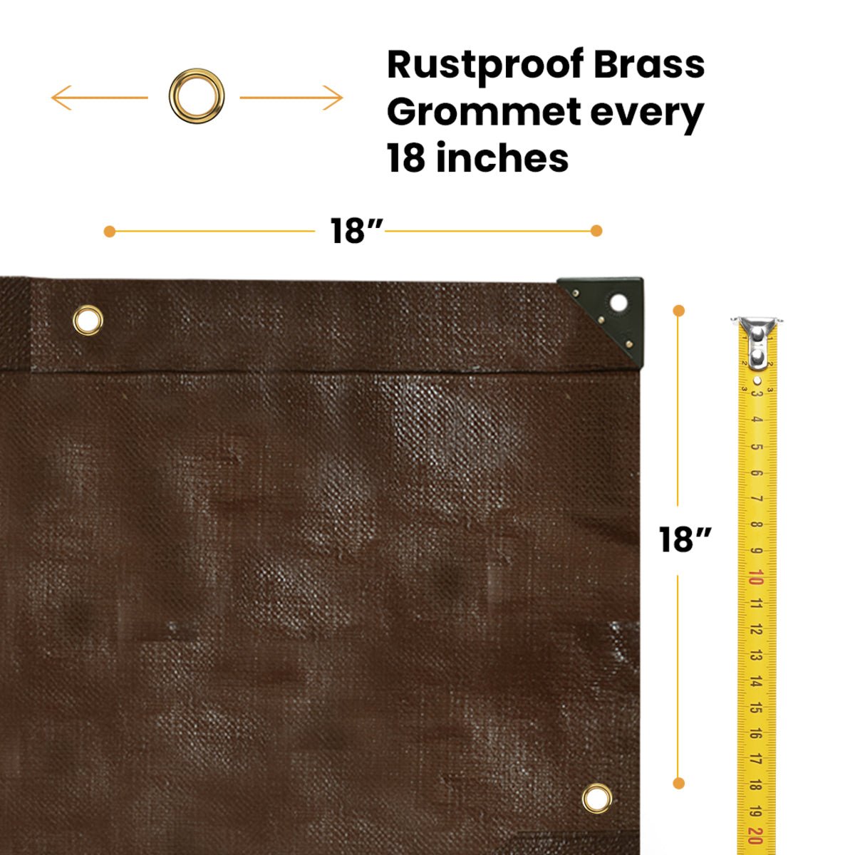 8’ x 10’ Super Heavy Duty Poly Tarp - Grayman Trading Company