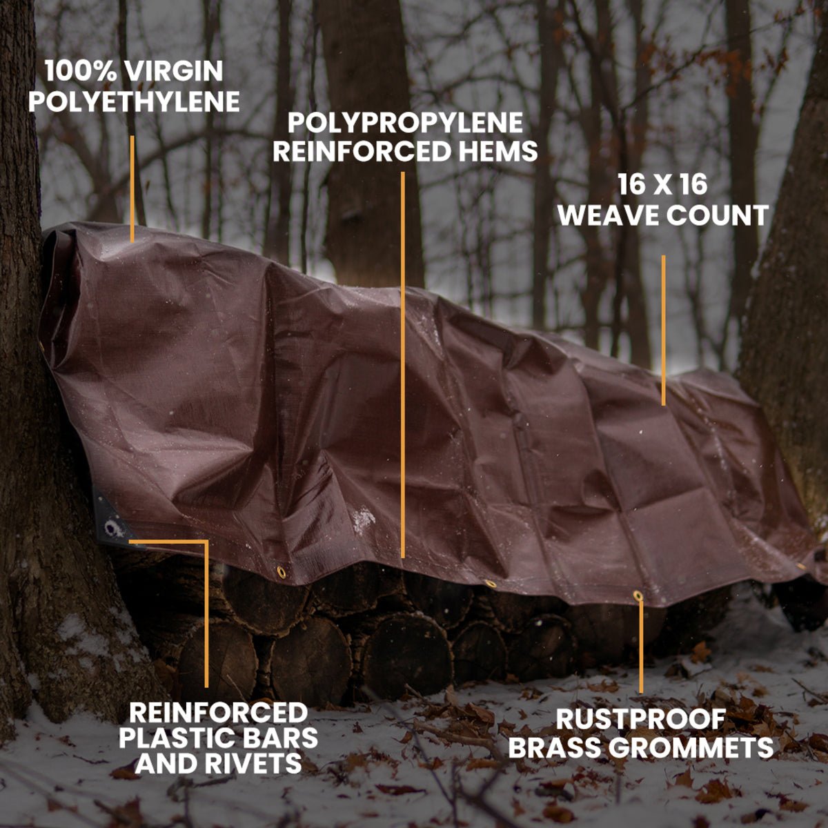 8’ x 10’ Super Heavy Duty Poly Tarp - Grayman Trading Company