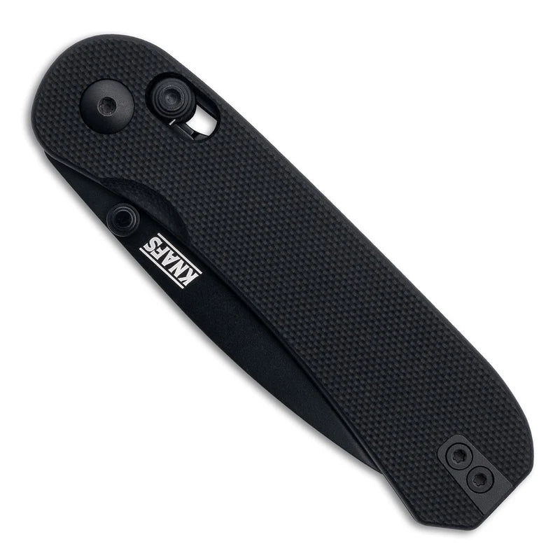 KNAFS Lander 3 Pocket Knife - Black G10 - Clutch Lock