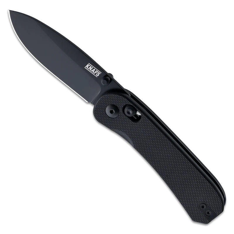 KNAFS Lander 3 Pocket Knife - Black G10 - Clutch Lock