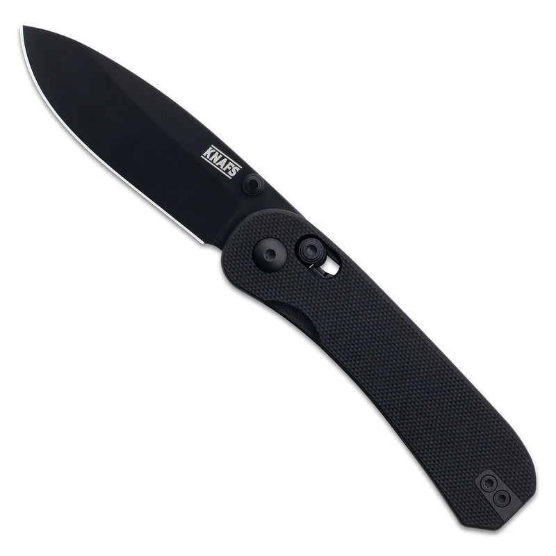 KNAFS Lander 3 Pocket Knife - Black G10 - Clutch Lock