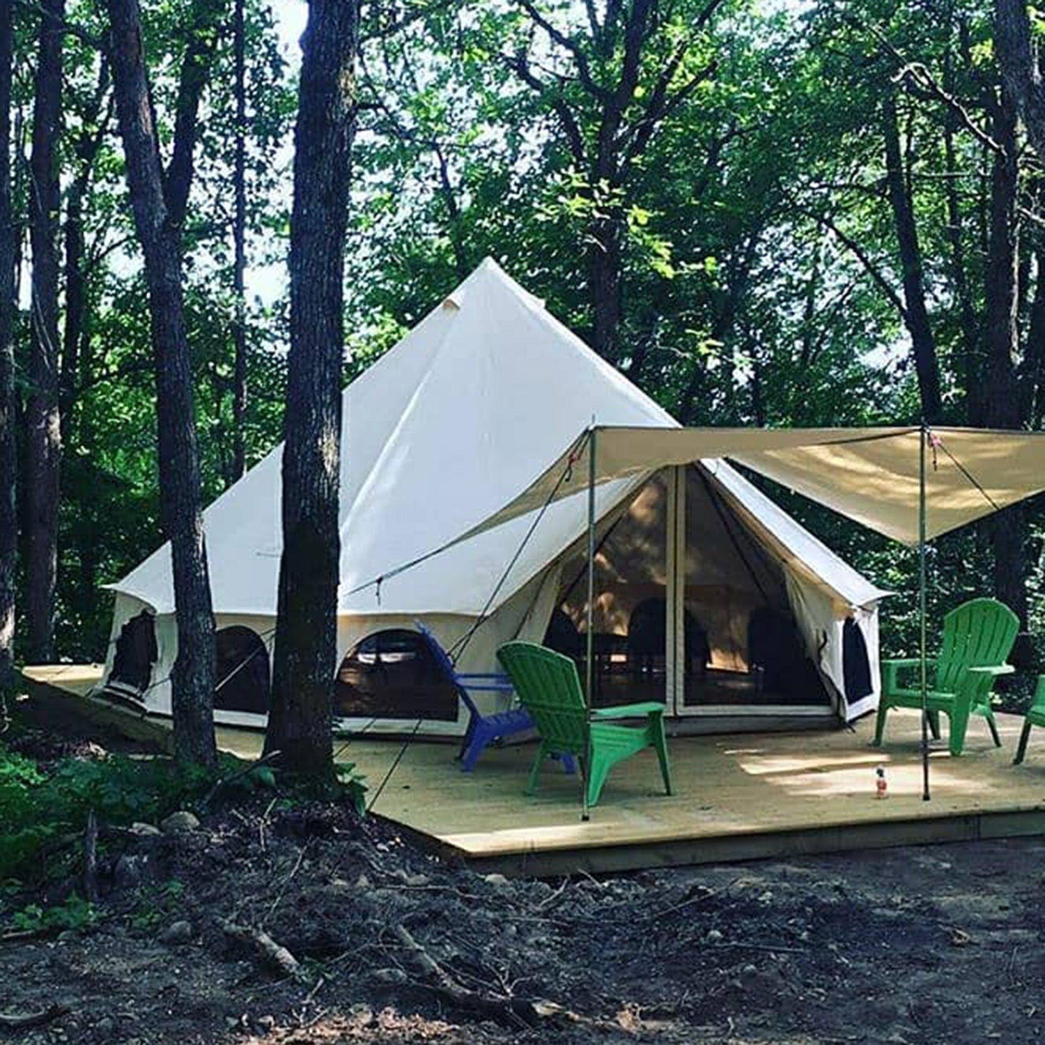 Avalon Bell Tent Awning - Grayman Trading Company