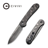 CIVIVI Button Lock Elementum Pocket Knife Carbon Fiber Handle - Grayman Trading Company