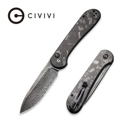 CIVIVI Button Lock Elementum Pocket Knife Carbon Fiber Handle - Grayman Trading Company