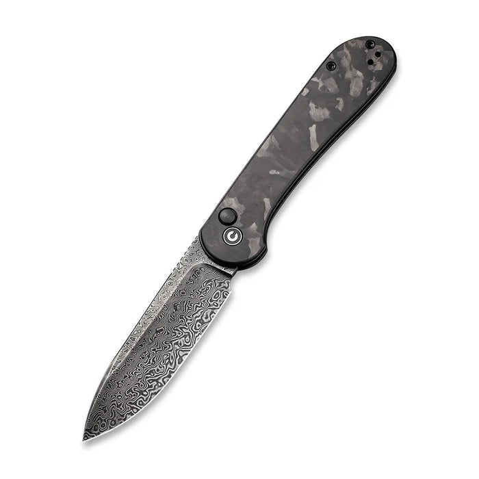 CIVIVI Button Lock Elementum Pocket Knife Carbon Fiber Handle - Grayman Trading Company