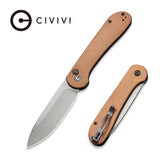 CIVIVI Button Lock Elementum Pocket Knife Micarta Handle - Grayman Trading Company