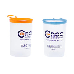 CNOC Curn Collapsible Cups, Pair (Orange and Blue) - Grayman Trading Company