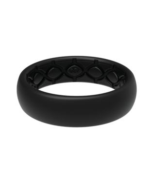Groove Essential Thin Ring | Black