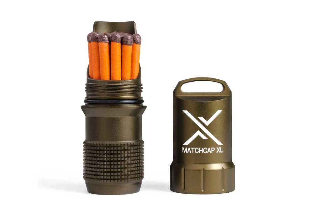 Exotac Waterproof Match Case XL: Exotac MatchCap XL - Grayman Trading Company