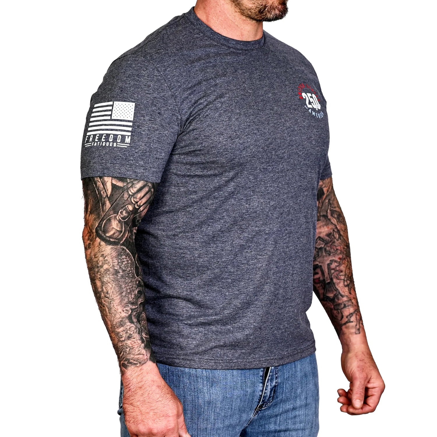 Freedom Fatigues Men's 250th Anniversary Patriotic T-Shirt - Grayman Trading Company