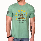Freedom Fatigues Men's Don't Tread On Me Patriotic T-Shirt (Heather Green) - Grayman Trading Company