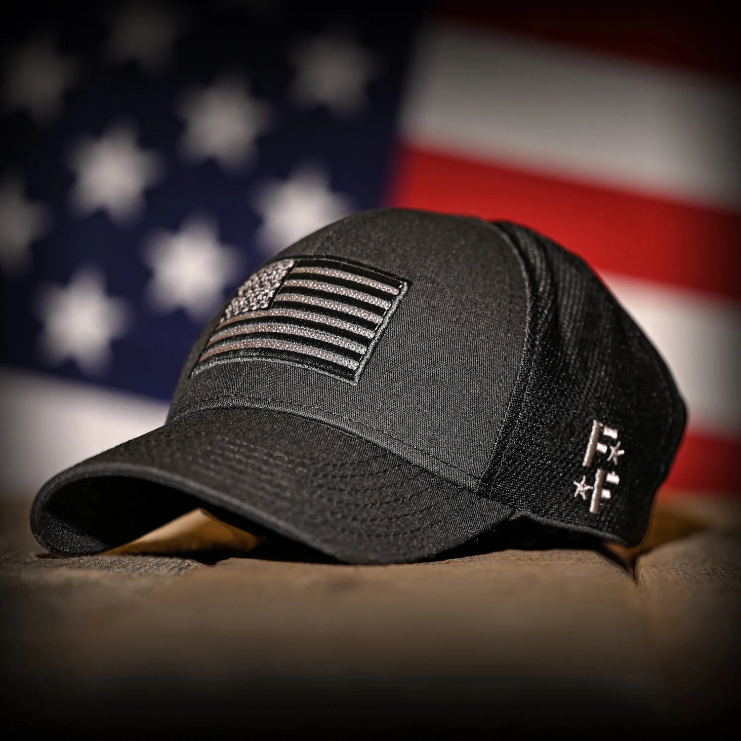 Freedom Fatigues Midnight Black American Flag Ball Cap - Grayman Trading Company