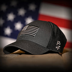 Freedom Fatigues Midnight Black American Flag Ball Cap - Grayman Trading Company