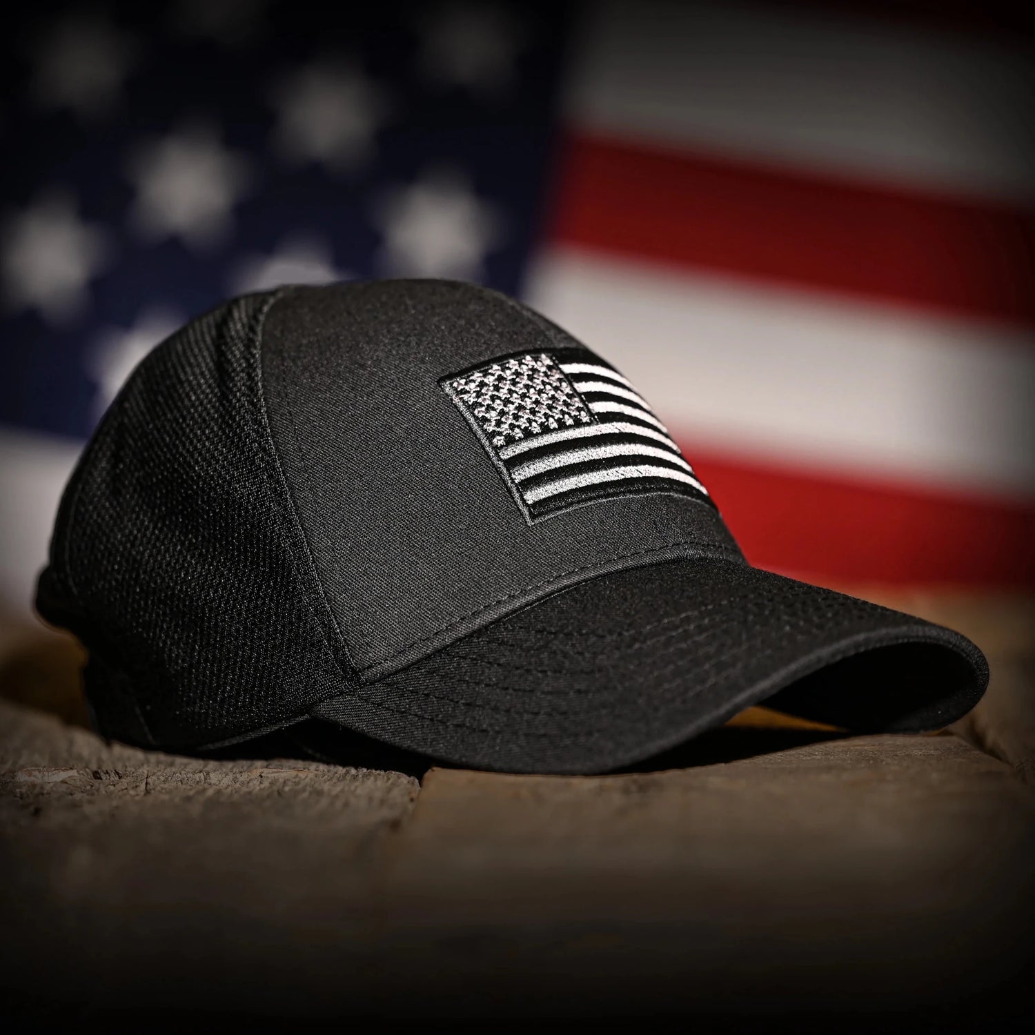 Freedom Fatigues Midnight Black American Flag Ball Cap - Grayman Trading Company