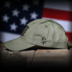 Freedom Fatigues Ranger Green Ripstop Full Fabric American Flag Range Hat - Grayman Trading Company