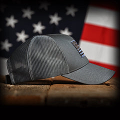 Freedom Fatigues Tonal Blue - Gray American Flag Hat - Grayman Trading Company