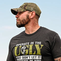 Freedom Fatigues Vintage Frog Skin Camo American Flag Range Hat - Grayman Trading Company