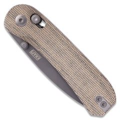 KNAFS Lander 3 Pocket Knife - Moondust Micarta - Clutch Lock - Grayman Trading Company