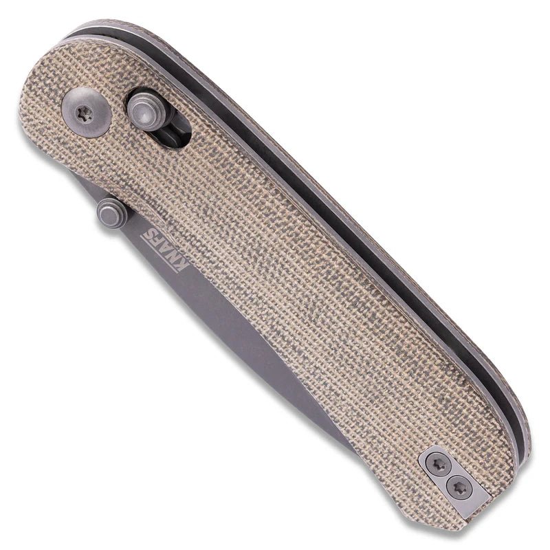 KNAFS Lander 3 Pocket Knife - Moondust Micarta - Clutch Lock - Grayman Trading Company