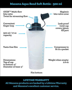 Mazama Aqua Bend Soft Collapsible Bottles - Grayman Trading Company