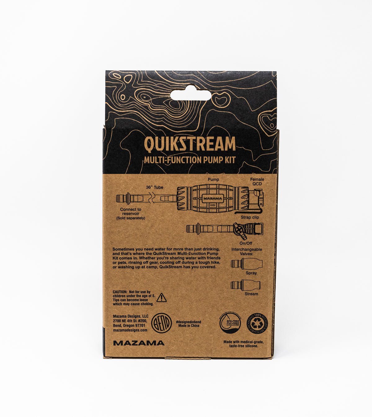Mazama QuikStream Hydration Pump Kit, Multi - Function - Grayman Trading Company