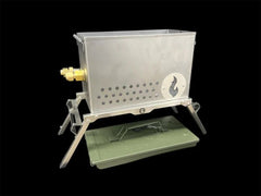 Naked LavaBox Combo: Color - changing fire pit with Over/Under and Bugout Bag - Grayman Trading Company