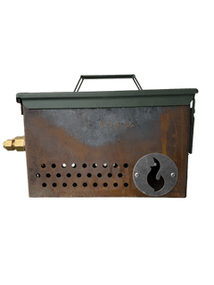 Naked LavaBox Combo: Color - changing fire pit with Over/Under and Bugout Bag - Grayman Trading Company