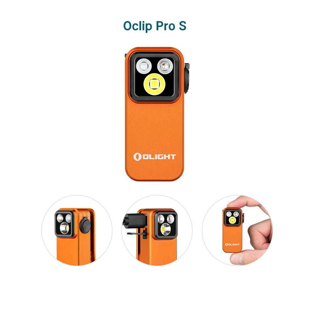 Olight Oclip Pro S - Multifunctional EDC Clip Flashlight