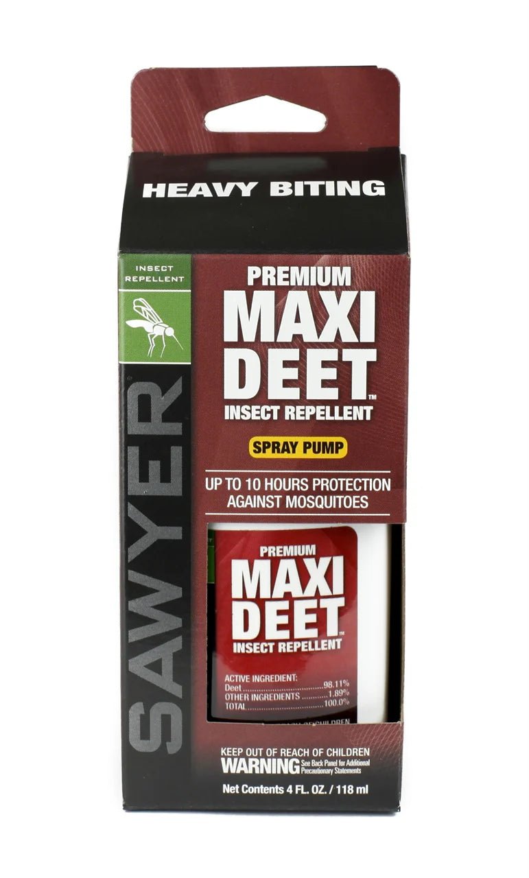 Sawyer SP714 - MAXI DEET® 100% Low Odor Insect Repellent 4 oz spray - Grayman Trading Company