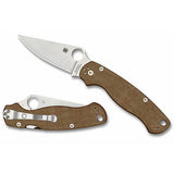 Spyderco Paramilitary 2 SL/PL Canvas Micarta - Grayman Trading Company